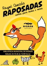 Cartel de Cuentacuentos «Raposadas» · Raquel Queizás